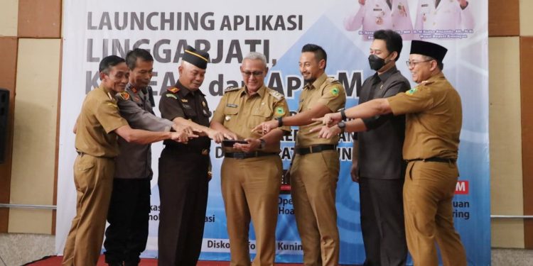 Wujudkan SPBE Terpadu, Bupati Kuningan Launching 3 Aplikasi