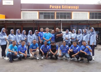 Ramaikan Puspa Siliwangi, Diskominfo Gelar Senam Pagi