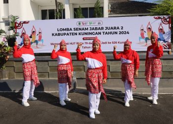 Antusiasme Diskominfo Kuningan dalam Lomba Senam Jabar Juara 2: Rayakan Kemerdekaan dan Hari Jadi Kabupaten