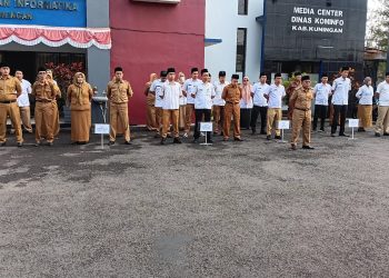 Cegah Narkoba, Diskominfo Sosialisasikan P4GN Melalui Apel Pagi