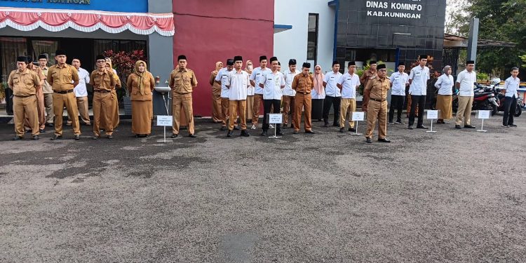 Cegah Narkoba, Diskominfo Sosialisasikan P4GN Melalui Apel Pagi
